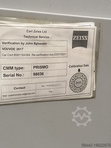 Coordinate measuring machine Zeiss Prismo