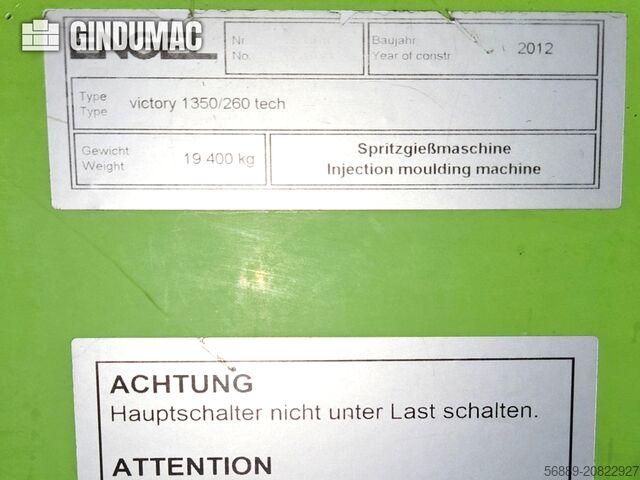 Hydraulische Spritzgießmaschine Engel VICTORY 1350/260 tech