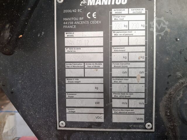 Gelenkteleskoparbeitsbühne Manitou MAN GO 12