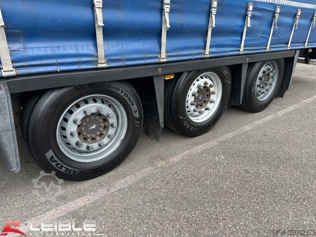 Open semitrailer with tarp SCHMITZ CARGOBULL SCS 24*Varios Mega Tautliner*Hubdach*