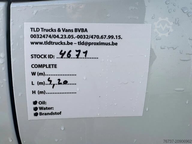 Panel van Dacia DOKKER **EURO6B-BELGIAN ORIGINE**