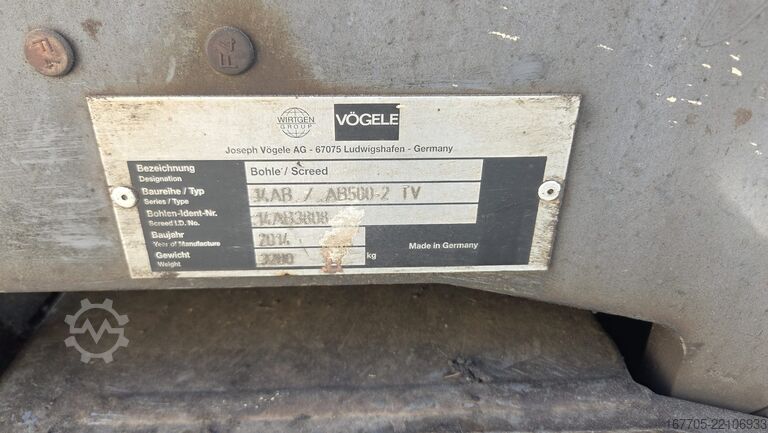 Asphalt paver Vögele 1603-2