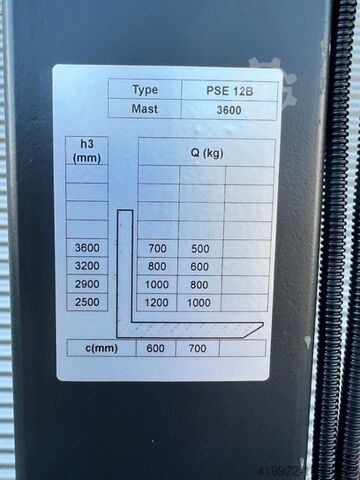 Pedestrian Stacker Noblelift PS E12N 3600 Li-ion