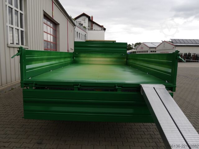 Three-way tipper trailer FLIEGL Tandem-Seitenkipper TSK 135 - 5 Meter