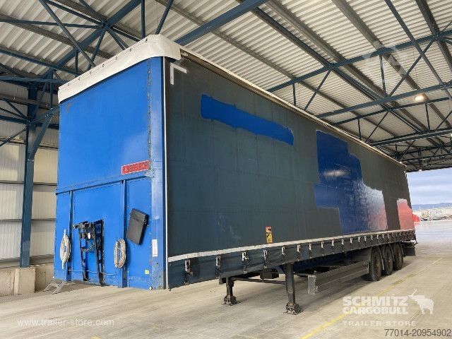 Open semitrailer with tarp Berger Curtainsider Mega