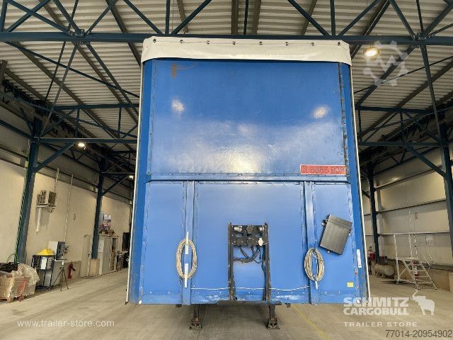 Open semitrailer with tarp Berger Curtainsider Mega