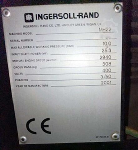 Kompressor Ingersoll Rand/M. Schneider MH22/Blitz D2N 1500 A/U