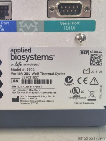 Applied Biosystems Verity 96-Well Thermocycler Applied Biosystems Verity 96-Well