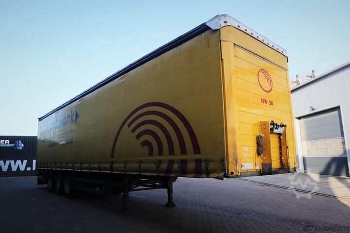 Curtain sided Schmitz Cargobull SCB3ST CoC Documents, TuV Loading Certificate, Dut