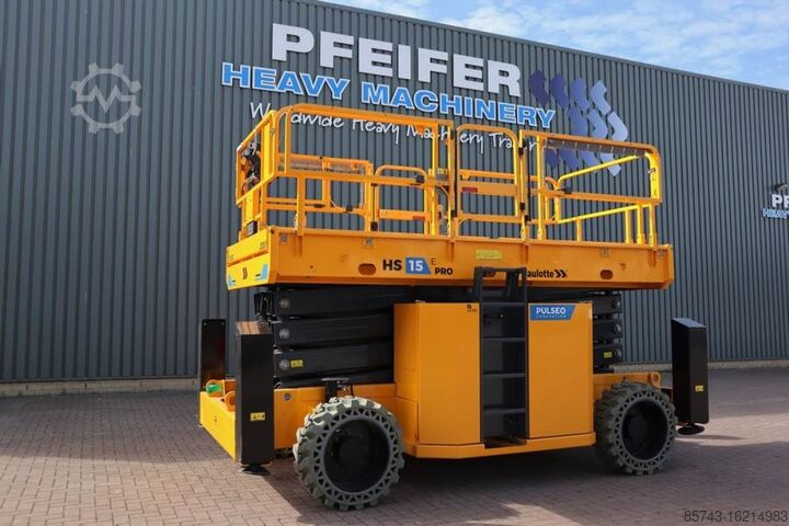 Scissor lift Haulotte HS15EPRO Valid Inspection, *Guarantee! Full Electr