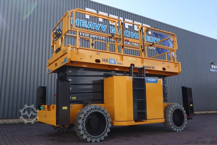 Scissor lift Haulotte HS18EPRO Valid Inspection, Electric 4x4 Drive, Ver