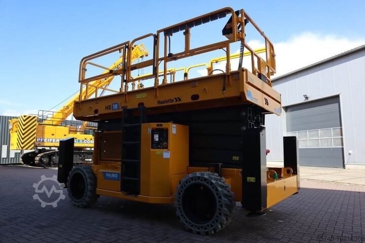 Scissor lift Haulotte HS18EPRO Valid Inspection, Electric 4x4 Drive, Ver