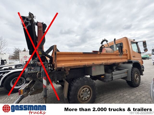Kipper LKW Mercedes-Benz Atego 1023 A 4x4, Einzelbereifung, UNFALLSCHADEN!