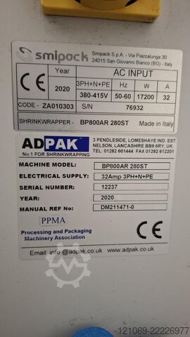 Schrumpffolie Adpak BP800AR 280ST