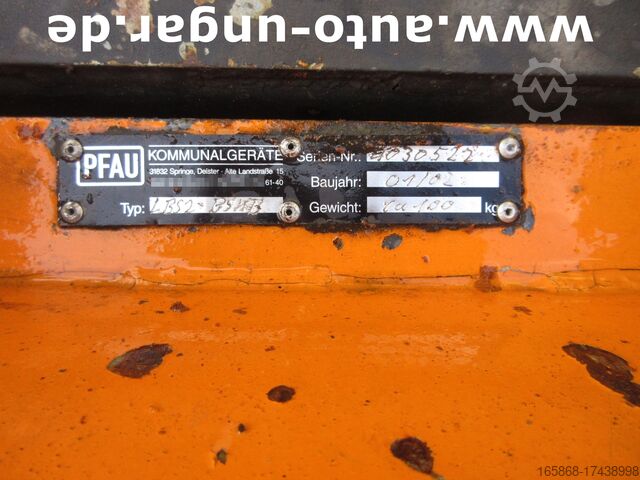 Schneeschieber Pfau LBS 180 Anbauträger und Schneepflug Wint