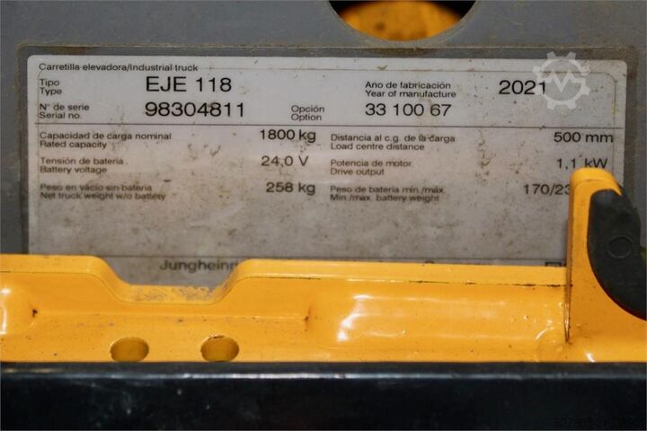 Niederhubwagen Jungheinrich EJE 118 FRUTERA