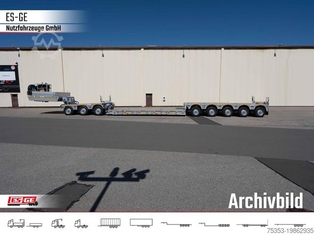 Low loader semitrailer FAYMONVILLE MAX Trailer 3+5 Tiefbett Kombination ATX