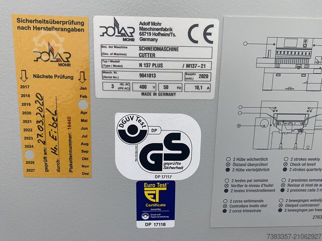 Papierschneidemaschine Polar N 137 PLUS