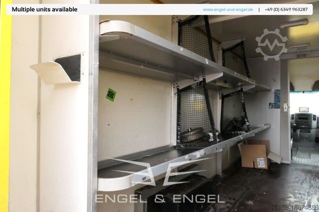 Box van mercedes-benz SPRINTER 310 CDI MAXI EURO-5 KOFFER REGALE KAMERA DURCHGANG