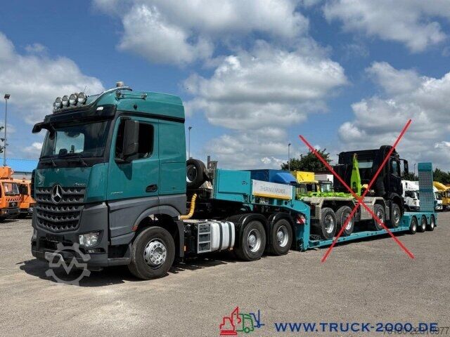 Autotransporter LKW Mercedes-Benz Arocs 2663 6x4+ Doll T3E Tieflader 3 gel. Achsen
