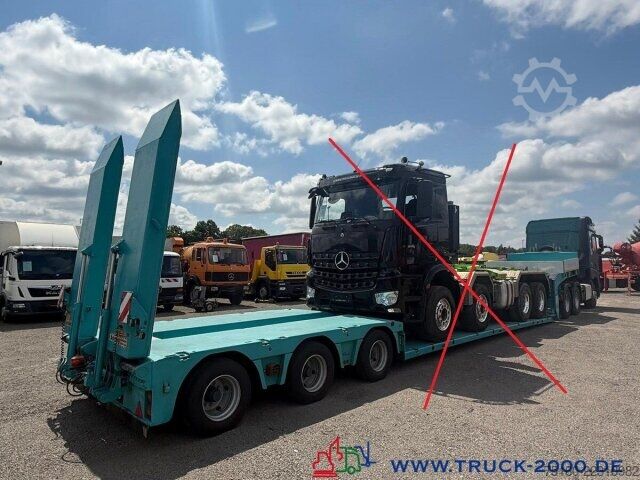 Low loader semitrailer Doll Doll T3E Tieflader 3 gel. Achsen+ Arocs 2663 6x4