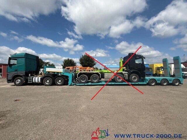 Low loader semitrailer Doll Doll T3E Tieflader 3 gel. Achsen+ Arocs 2663 6x4