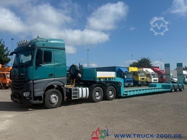 Low loader semitrailer Doll Doll T3E Tieflader 3 gel. Achsen+ Arocs 2663 6x4