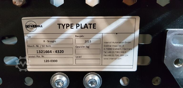 Roller conveyor falling conveyor Interroll Interroll 1620-490-420