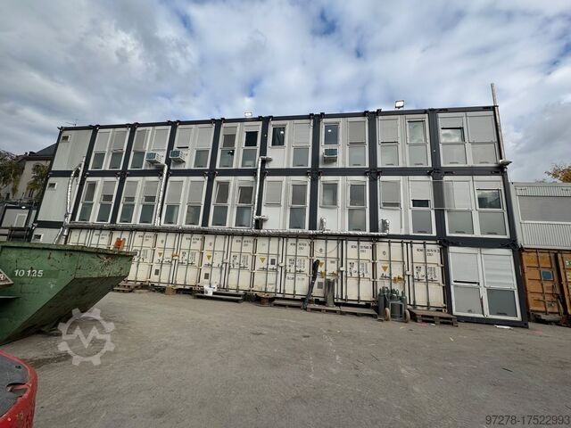 Modular building container made up of 24 units. Baucontainer Hochburg Container