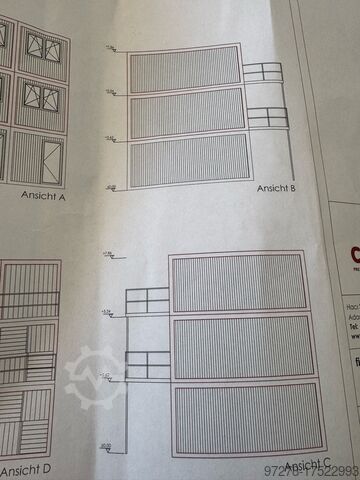Modular building container made up of 24 units. Baucontainer Hochburg Container