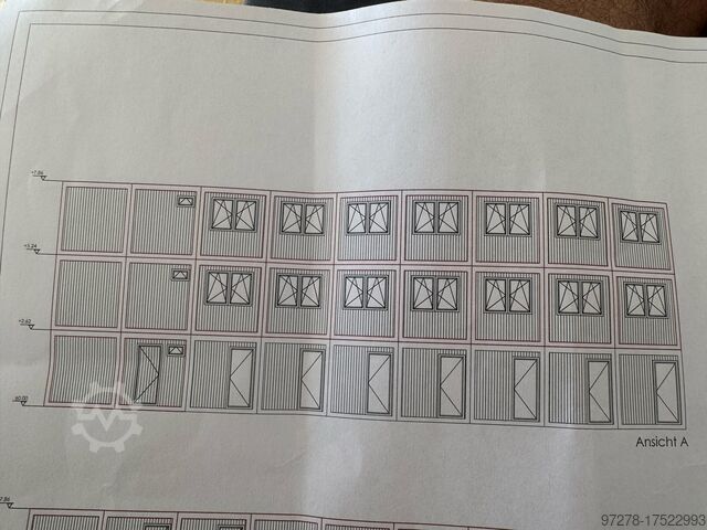Modular building container made up of 24 units. Baucontainer Hochburg Container