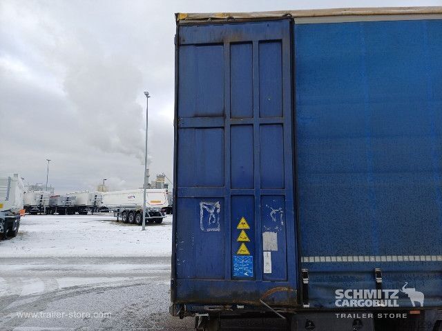 Auflieger mit Pritsche & Plane Krone Curtainsider Mega