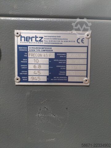 Screw compressor Hertz Frecon Plus 45