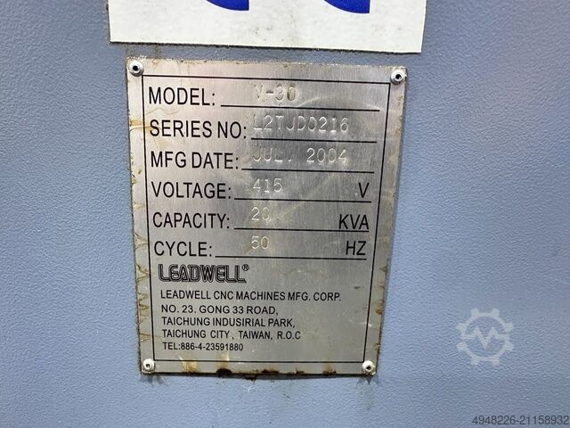 Vertikales Bearbeitungszentrum Leadwell V-30