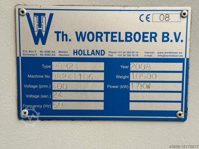 Pipe end machining 620 mm Wortelboer PBM 24