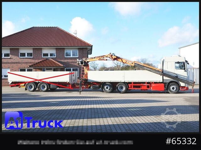 Truck mounted crane DAF XF 440, Baustoff, Terex 145.2