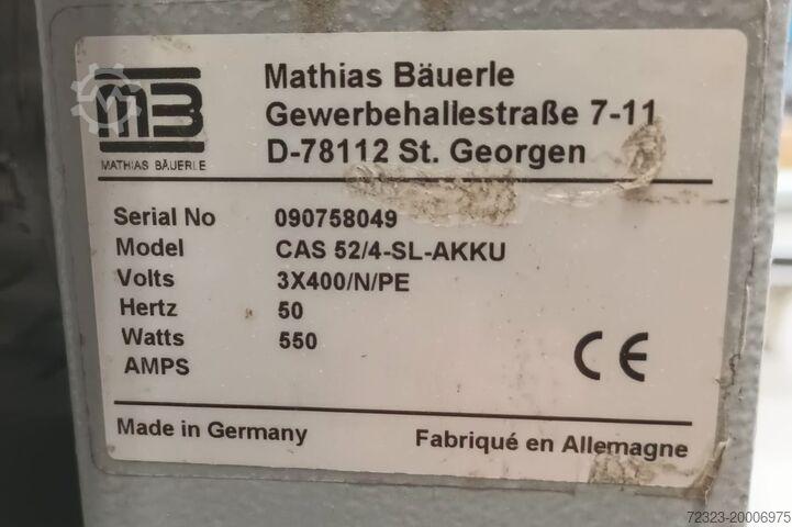 Battery-powered mower Mathias Bauerle CAS 52/4 ACCU