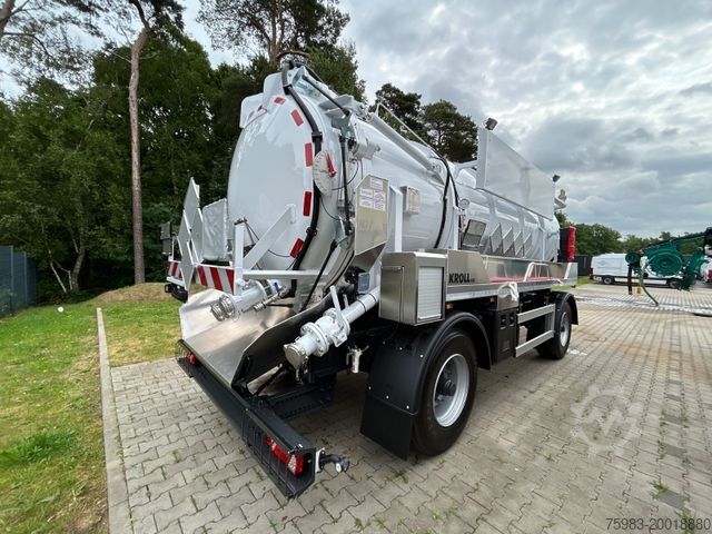 Tanker trailer Kroll KROLL ADR- Sauganhänger K 14,0 / 36 PE (Kolben)