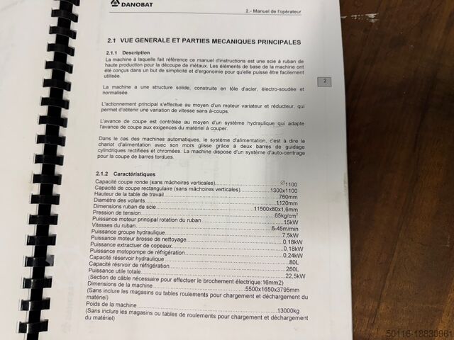 Band saw Danobat CP 13 11