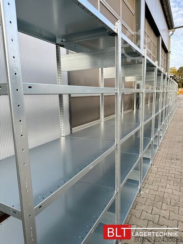 Modular shelf ca. 60,06 lfm. Fachbodenregale META H: 200 cm T: 60 cm , 150 kg pro Ebene
