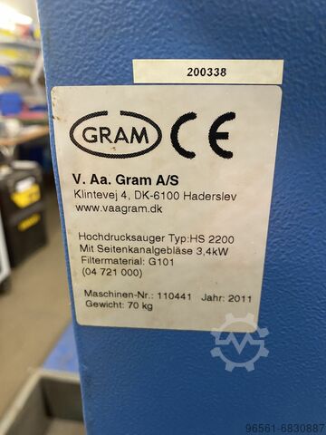 High pressure vacuum cleaner Valco HS 2200 3,4 KW Valco HS 2200