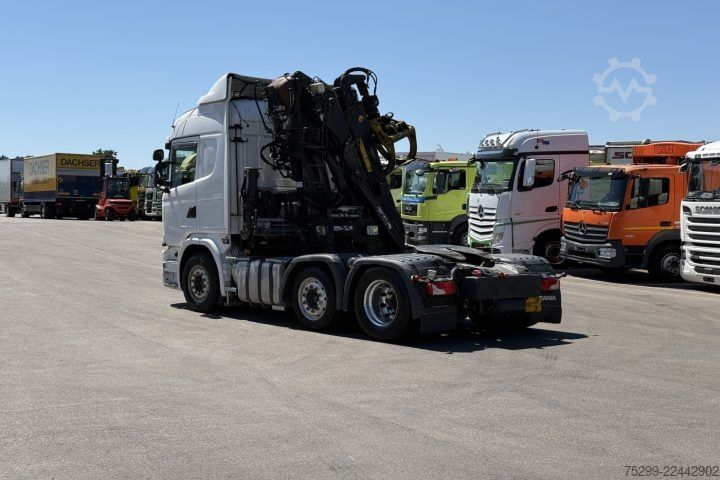 Standard tractor unit Scania G490 6x2 Hiab 165ZT Holzkrane / Swiss-Vehicle