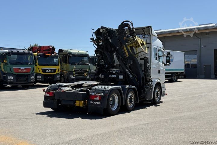 Standard tractor unit Scania G490 6x2 Hiab 165ZT Holzkrane / Swiss-Vehicle