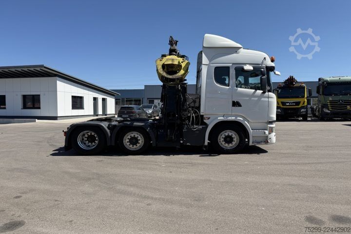 Standard tractor unit Scania G490 6x2 Hiab 165ZT Holzkrane / Swiss-Vehicle