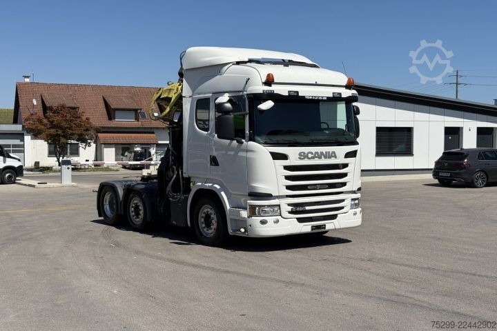 Standard tractor unit Scania G490 6x2 Hiab 165ZT Holzkrane / Swiss-Vehicle