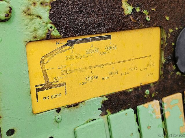 Loading platform MERCEDES-BENZ 1317 6 CYL. CRANE