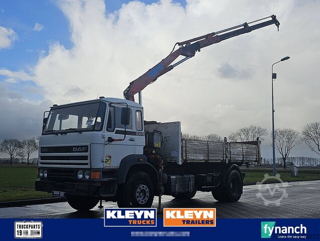 Kipper mit Kran DAF 2300 TURBO FRENCH TIPPER CRANE