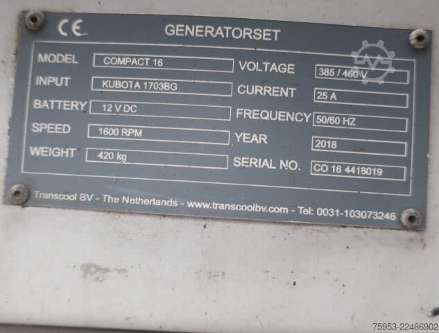 Swap body semitrailer D-Tec VCC-01/FT LS S Mittelausschub 2x Lift Genset