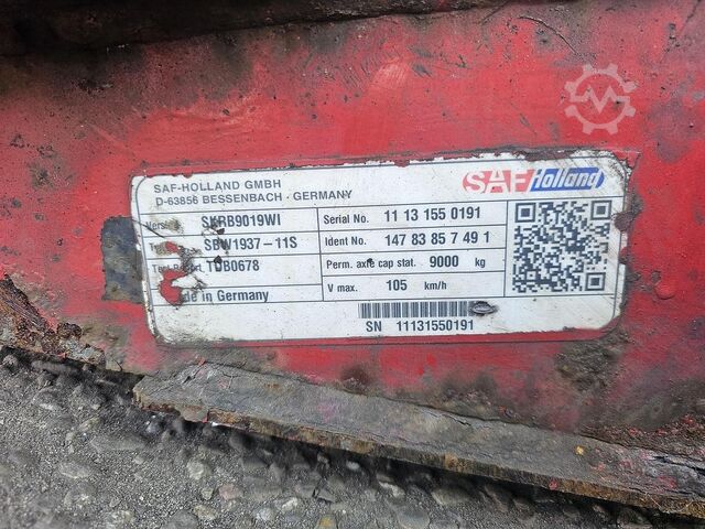 Axle SAF SKRB9019WI / TRAILAXLE DISC.