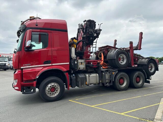 Holztransporter Mercedes-Benz Arocs 3358 6x4 BB mit EpsilonS290Z96 DOLL RATIO+